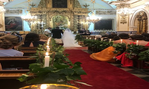 Trabajo hogaralfombra - Decoracion de iglesia - ermita de santa llucia ( valencia)