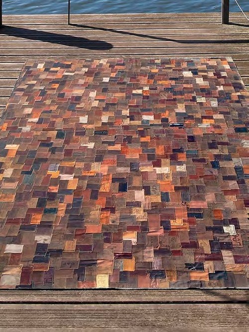 Alfombra colección Cut-Cut - CUTLAB; Alfombra moderna de piel Lerida - Estilo Modernas