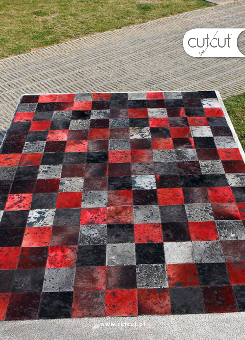 Alfombra colección Cut-Cut - CUTOSCMIX; Alfombra moderna de piel Almeria - Estilo Modernas